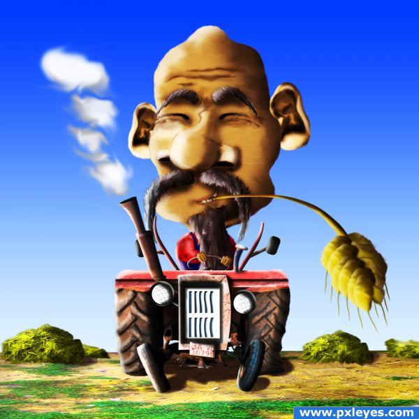 Happy Farmer photoshop picture